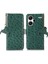 Xiaomi Redmi Note 13 Pro+5g Telefon Kılıfı Devekuşu Dokusu Hakiki Inek Deri Kapak-Yeşil (Yurt Dışından) 1