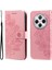 Xiaomi Redmi 14C 4g Kılıf Pu Deri Cüzdan Çiçek Telefon Kapak Standı Görünüm-Pembe (Yurt Dışından) 1