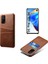 Xiaomi Redmi K30S-BROWN Için Çift Kart Yuvalı Pu Deri Kaplamalı Plastik Kılıf (Yurt Dışından) 2