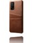 Xiaomi Redmi K30S-BROWN Için Çift Kart Yuvalı Pu Deri Kaplamalı Plastik Kılıf (Yurt Dışından) 3