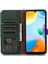Xiaomi Redmi Note 13 Pro+5g Telefon Kılıfı Cüzdan Kapağı Litchi Doku Rfıd Engelleme-Yeşil (Yurt Dışından) 3