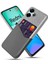 Xiaomi Redmi 13 4g Kılıf Kumaş Doku Pu Deri Sert Pc Kart Yuvası Telefon Kapağı-Gri Için (Yurt Dışından) 1