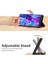 HT06 Xiaomi Redmi 14C 4g Cüzdan Telefon Kılıfı Künye Pu Deri Çevirme Folio Kapak-Pembe (Yurt Dışından) 3