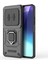 Xiaomi Redmi Için 14C 4g Kılıf Pc+Tpu Lens Kapaklı Kickstand Telefon Koruyucu-Siyah (Yurt Dışından) 2