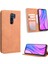 Xiaomi Redmi 9 Prime (Hindistan) -Kahverengi Için Vintage Stil Deri Cüzdan Standlı Telefon Kabuğu (Yurt Dışından) 1