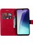 Leather Seriesfor Xiaomi Redmi 14C 4g Kılıf Düz Renk Deri Telefon Kılıfı Cüzdan Standı-Kırmızı (Yurt Dışından) 4