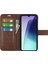 Xiaomi Redmi Için 14C 4g Standlı Kılıf Çizilmez Buzağı Dokulu Deri Telefon Kapağı-Koyu Kahverengi (Yurt Dışından) 2