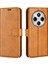 Xiaomi Redmi 14C 4g Standlı Kılıf Için Çizilmez Buzağı Dokulu Deri Telefon Kapağı-Sarı (Yurt Dışından) 1