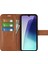 Xiaomi Redmi Için 14C 4g Standlı Kılıf Çizilmez Buzağı Doku Deri Telefon Kapağı-Açık Kahverengi (Yurt Dışından) 3