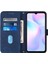 Pb2 Serisi Şık Baskı Hatları Pu Deri Çevirme Cüzdan Kılıf Standı Telefon Kaplama Kabuk Için Xiaomi Redmi 9AT -Sapphire (Yurt Dışından) 5