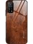 Ahşap Doku Tpu Kenar + Xiaomi Redmi K30S-KAHVERENGI Için Temperli Cam Telefon Kılıfı (Yurt Dışından) 1