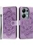 Xiaomi Poco M6 Pro 4g Kılıf Pu Deri Mandala Baskılı Tasarım Cüzdan Telefon Kapağı-Mor Için (Yurt Dışından) 1