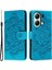 Xiaomi Redmi Note 13 4g Kılıf Pu Deri Mandala Baskılı Tasarım Cüzdan Telefon Kapağı-Mavi Için (Yurt Dışından) 1