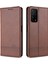 Xiaomi Redmi K30S Otomatik Emilmiş Deri Kılıf-Kahve Için Cüzdan Kabuğu (Yurt Dışından) 1