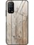 Xiaomi Redmi K30S-GRI Için Ahşap Doku Tpu Kenar + Temperli Cam Telefon Kılıfı (Yurt Dışından) 1