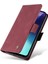 Xiaomi Redmi Için 14C 4g Kılıf Pu Deri Cüzdan Telefon Kapağı Cilt Dokunmatik Duygu-Şarap Kırmızı (Yurt Dışından) 5