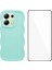 Xiaomi Redmi Note 13 4g Kılıf Dalga Kenar Tpu Kapak Temperli Cam Film-Bebek Mavisi Için (Yurt Dışından) 1