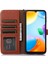 Xiaomi Redmi Için Not 12 Turbo Rfıd Engelleme Standı Cüzdan Telefon Kılıfı Hakiki Inek Deri Telefon Kapağı-Kahverengi (Yurt Dışından) 4