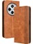 Xiaomi Redmi 14C 4g Deri Kılıf Cüzdan Standı Retro Doku Telefon Kapağı-Kahverengi (Yurt Dışından) 1