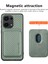 Xiaomi Poco M6 Pro 4g Kılıf Için Karbon Fiber Deri Arka Kapak, Çıkarılabilir Manyetik Kart Çantası-Yeşil (Yurt Dışından) 2