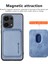 Xiaomi Poco M6 Pro 4g Kılıf Için Karbon Fiber Deri Arka Kapak, Çıkarılabilir Manyetik Kart Çantası-Mavi (Yurt Dışından) 2
