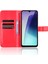 Xiaomi Redmi Için 14C 4g Kılıf Crazy Horse Doku Pu Deri Telefon Cüzdan Kapağı-Kırmızı (Yurt Dışından) 3
