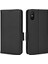 Xiaomi Redmi 9A Litchi Doku Çizilmeye Dayanıklı Pu Deri Cüzdan Telefon Kılıfı Için Stand-Siyah (Yurt Dışından) 1