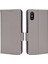 Xiaomi Redmi 9A Litchi Doku Çizilmeye Dayanıklı Pu Deri Cüzdan Telefon Kılıfı Için Stand-Gri (Yurt Dışından) 1