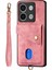 D1 Xiaomi Poco X6 5g Retro Kılıf Kart Yuvası Kickstand Deri + Tpu Telefon Kapağı-Pembe (Yurt Dışından) 4