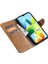 Xiaomi Redmi Için A1 + 4g Damla Geçirmez Cep Telefonu Kılıfı Çanta Ince Doku Pu Deri Flip Cüzdan Kapak Standı-Kahverengi (Yurt Dışından) 3