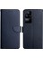 Xiaomi Poco F4 5g Çizilmez Hakiki Deri Cüzdan Çevirme Telefon Kılıfı Nappa Doku Görüntüleme Standı Manyetik Telefon Koruyucu-Mavi (Yurt Dışından) 1