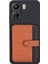 Xiaomi Redmi 13C 4g/5g Telefon Kılıfı Yapışkanlı Kart Çantası Renk Eşleştirmesi Kickstand-Kahverengi (Yurt Dışından) 1
