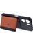 Xiaomi Redmi 13C 4g/5g Telefon Kılıfı Yapışkanlı Kart Çantası Renk Eşleştirmesi Kickstand-Kahverengi (Yurt Dışından) 4