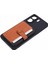 Xiaomi Redmi 13C 4g/5g Telefon Kılıfı Yapışkanlı Kart Çantası Renk Eşleştirmesi Kickstand-Kahverengi (Yurt Dışından) 5