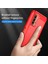 1.8mm Çizilmeye Dayanıklı Fırçalanmış Karbon Fiber Doku Tpu Case Arka Cep Telefonu Kapağı Xiaomi Redmi 9 Güç-Kırmızı (Yurt Dışından) 3