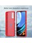 1.8mm Çizilmeye Dayanıklı Fırçalanmış Karbon Fiber Doku Tpu Case Arka Cep Telefonu Kapağı Xiaomi Redmi 9 Güç-Kırmızı (Yurt Dışından) 4