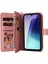 Xiaomi Redmi 14C 4g Telefon Kılıfı Fermuarlı Cüzdan Deri Stand Kapağı-Pembe (Yurt Dışından) 5
