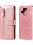 Xiaomi Mi 10T Lite 5g-Rose Gold Için Fermuarlı Cep Cüzdan Kapak Deri Stand Kılıfı (Yurt Dışından) 2
