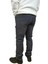 Erkek Denim Yüksek Bel Fermuarlı Taşlamalı Regular Fit Likralı Gri Kot Pantolon 3