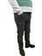 Erkek Denim Yüksek Bel Fermuarlı Taşlamalı Regular Fit Likralı Gri Kot Pantolon 4