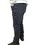 Erkek Denim Yüksek Bel Fermuarlı Taşlamalı Regular Fit Likralı Gri Kot Pantolon 5