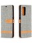 Renk Ekleme Kot Kumaş Doku Cüzdan Deri Kapak Xiaomi Redmi K30S Telefon Kılıfı-Gri (Yurt Dışından) 4