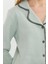 Düğmeli Gömlek Model Pijama Takım - Yeşil 4
