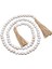 Püsküllü Ahşap Çelenk Çok Amaçlı Çiftlik Evi Dekoru Uzunluk 150CM Altın (Yurt Dışından) 1