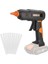 WX045.9 20 Volt 11MM Profesyonel Sıcak Mum Silikon Tabancası + 10 Silikon (Akü Dahil Değildir) 1