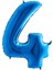 Koyu Mavi Renk Rakam Folyo Balon 100 cm 1