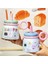 Büyük Kapasiteli, Kulplu Masaüstü Pipetli Bardak 700ML (Yurt Dışından) 3