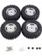 4 Adet 96MM 1.9 Inç Jant Lastik Kilitlenme 1/10 Rc Paletli Araba Eksenel SCX10 Redcat, Gümüş (Yurt Dışından) 1