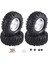 4 Adet 96MM 1.9 Inç Jant Lastik Kilitlenme 1/10 Rc Paletli Araba Eksenel SCX10 Redcat, Gümüş (Yurt Dışından) 2