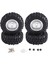 4 Adet 96MM 1.9 Inç Jant Lastik Kilitlenme 1/10 Rc Paletli Araba Eksenel SCX10 Redcat, Gümüş (Yurt Dışından) 3